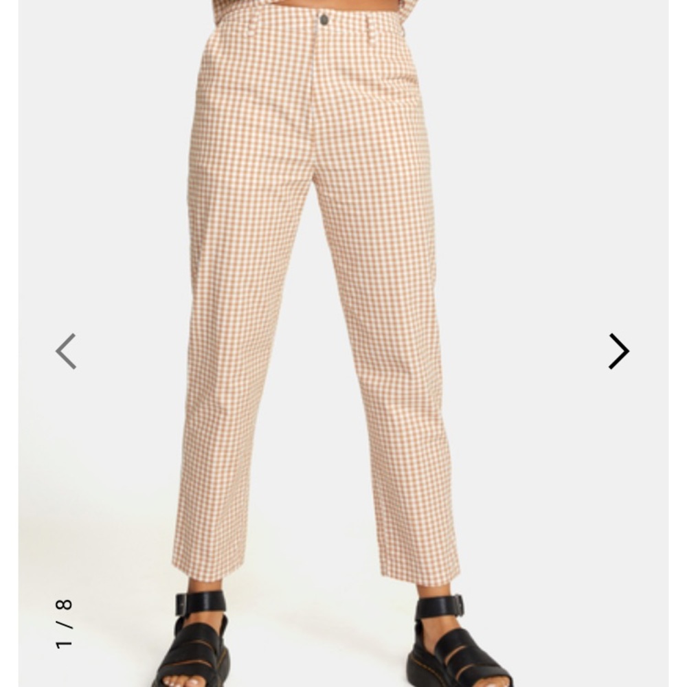 GINGHAM WEEKEND CHINO PANTS